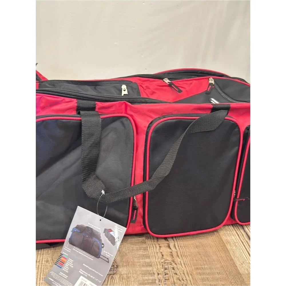 Travelers Club 30 in. Multi-Pocket Upright Rolling Duffel Bag luggage Handle
